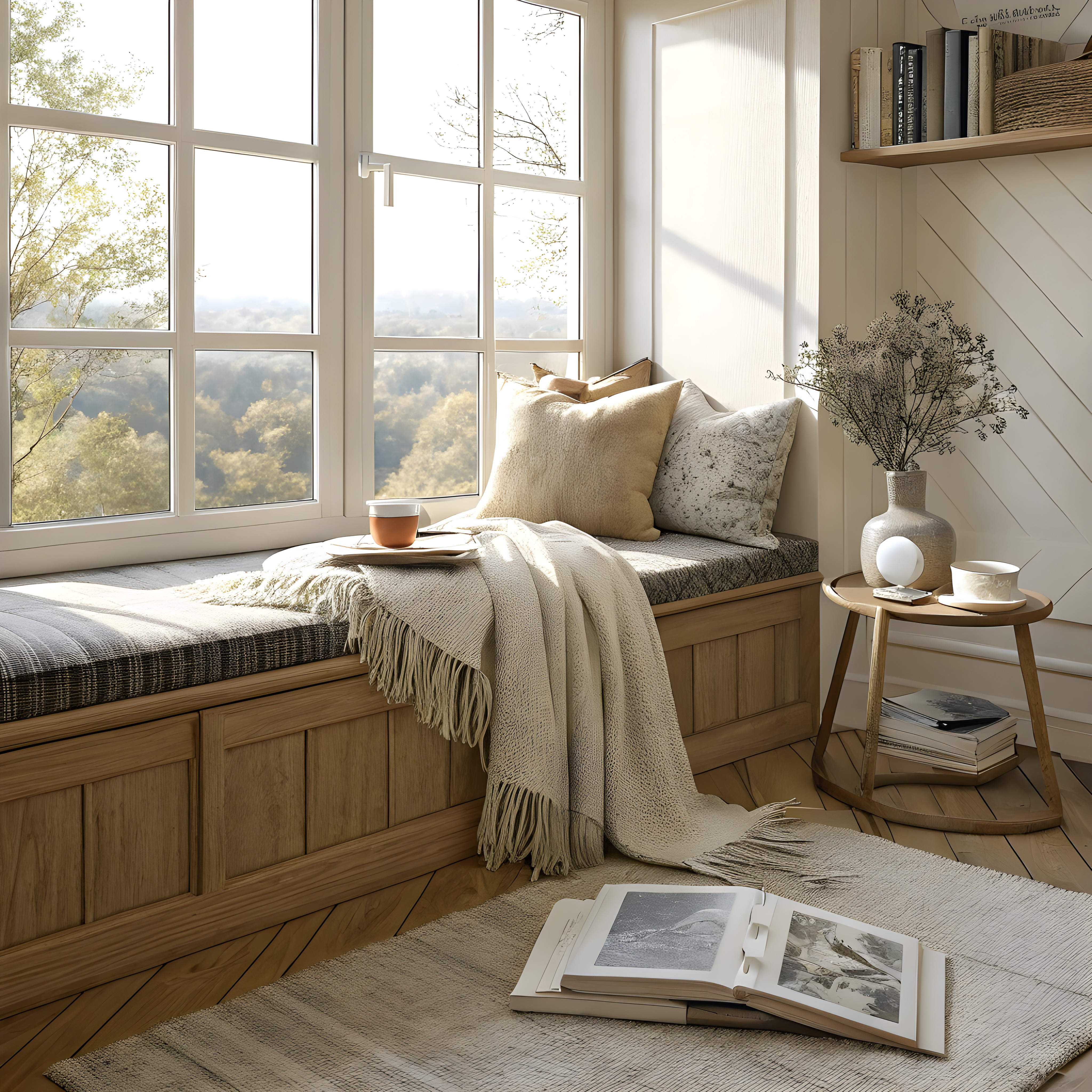 Hide your guest bed in plain sight when not in use.